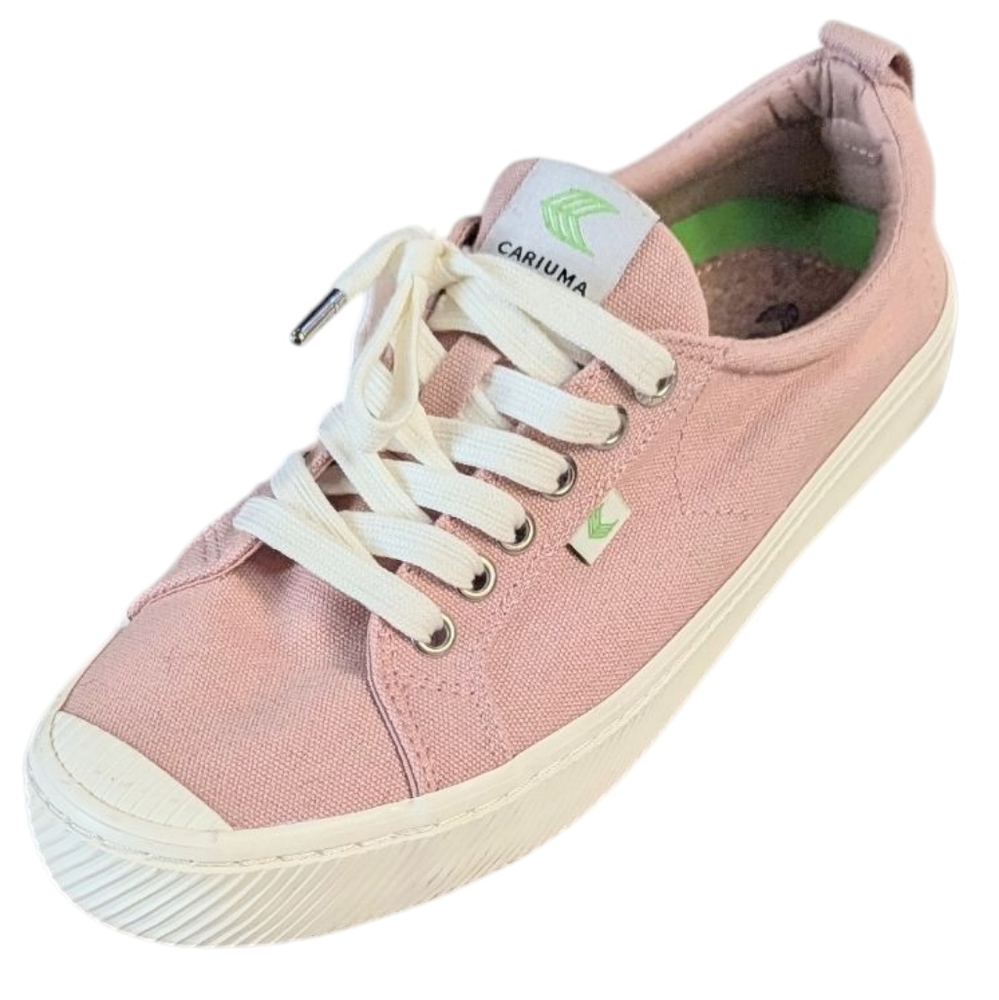 Blush Pink, Low Canvas Sneakers, Cariuma OCA Low 9.5